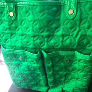 Vera Bradley green tote/pursue
